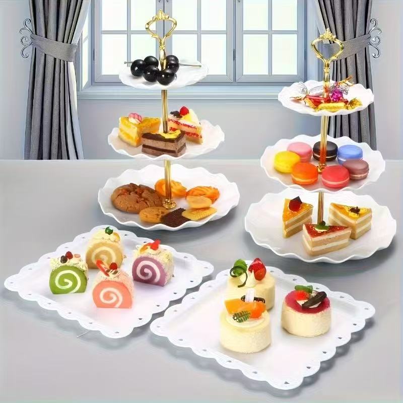 Baby Food Quantity - 1/3/4/5PCS Decorative Food Trays Set -