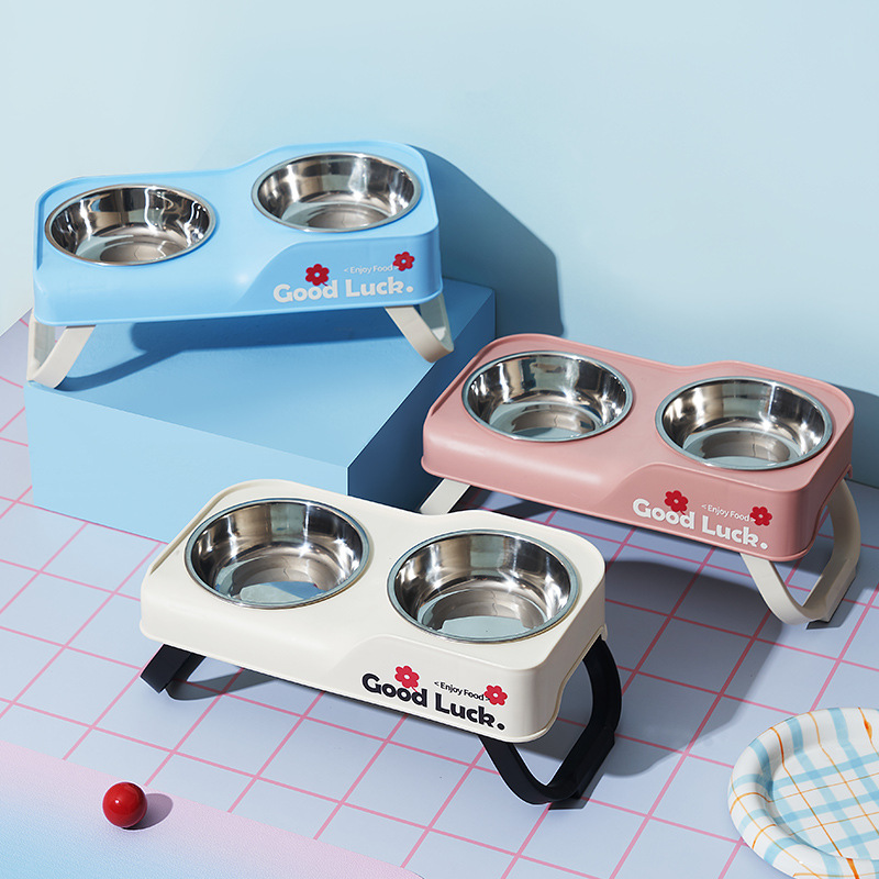 Stainless Steel Double-Bowl El - đánh giá và giá Baby Food Cat