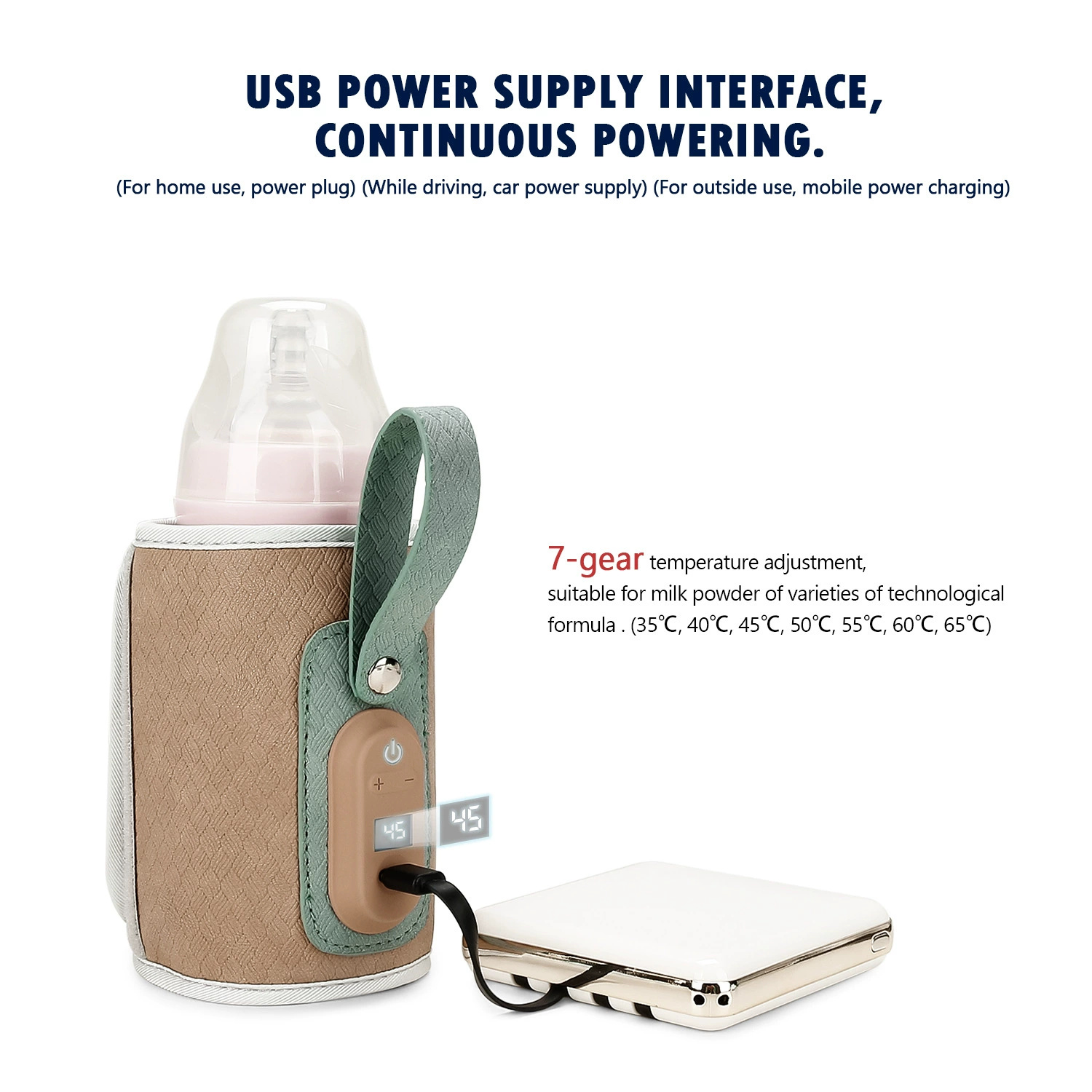 Baby Bottle Warmer Bag USB Pow - đánh giá và giá Baby Food Warmer