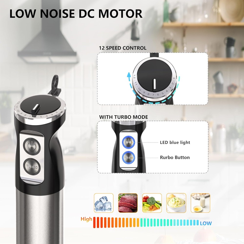 5 in 1 Immersion Blender Handh - đánh giá và giá Baby Food Hand Blender