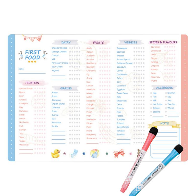 Reusable Kids Magnetic Daily F - đánh giá và giá Baby Food Tracker