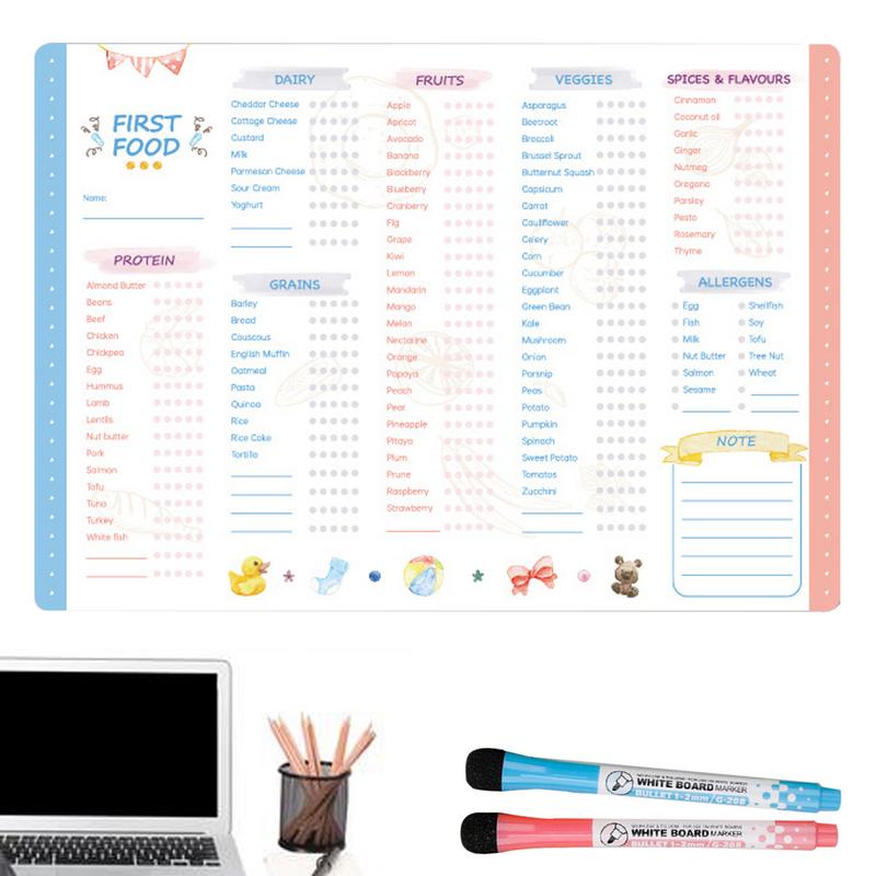 Reusable Kids Magnetic Daily F - đánh giá và giá Baby Food Tracker