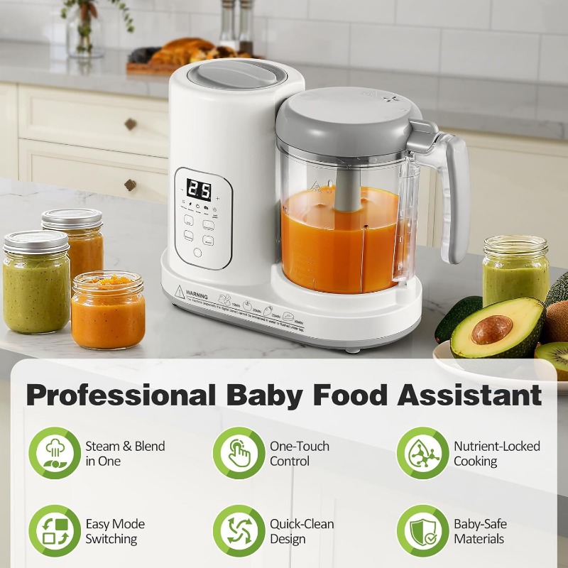 Baby Food Maker Steamer Blende - đánh giá và giá Baby Food Quantity