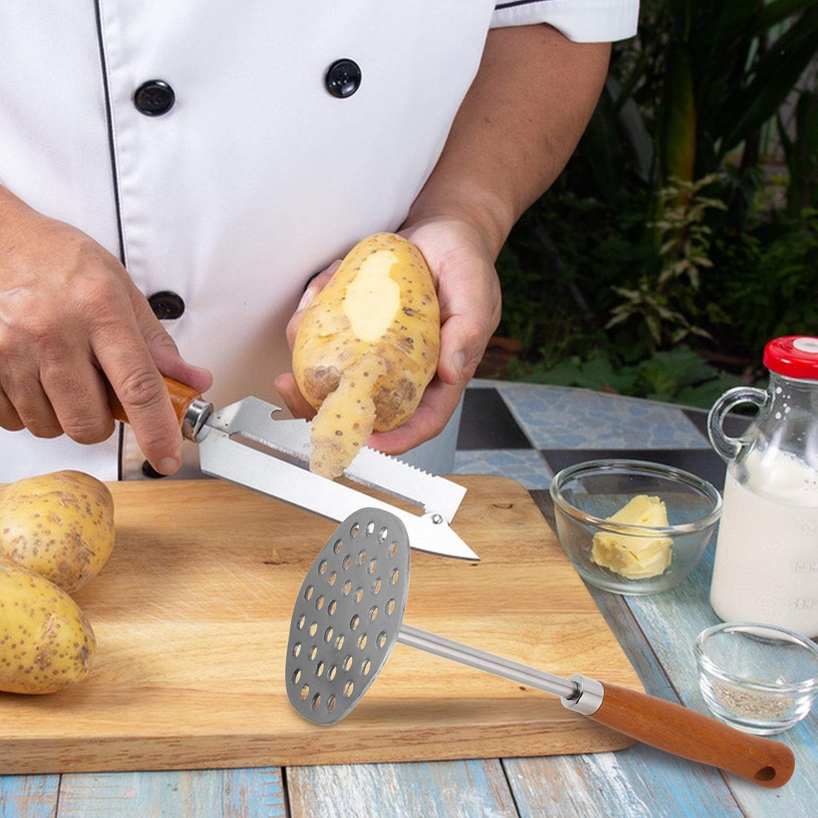 Potato Masher Stainless Steel  - đánh giá và giá Veggie Baby Food