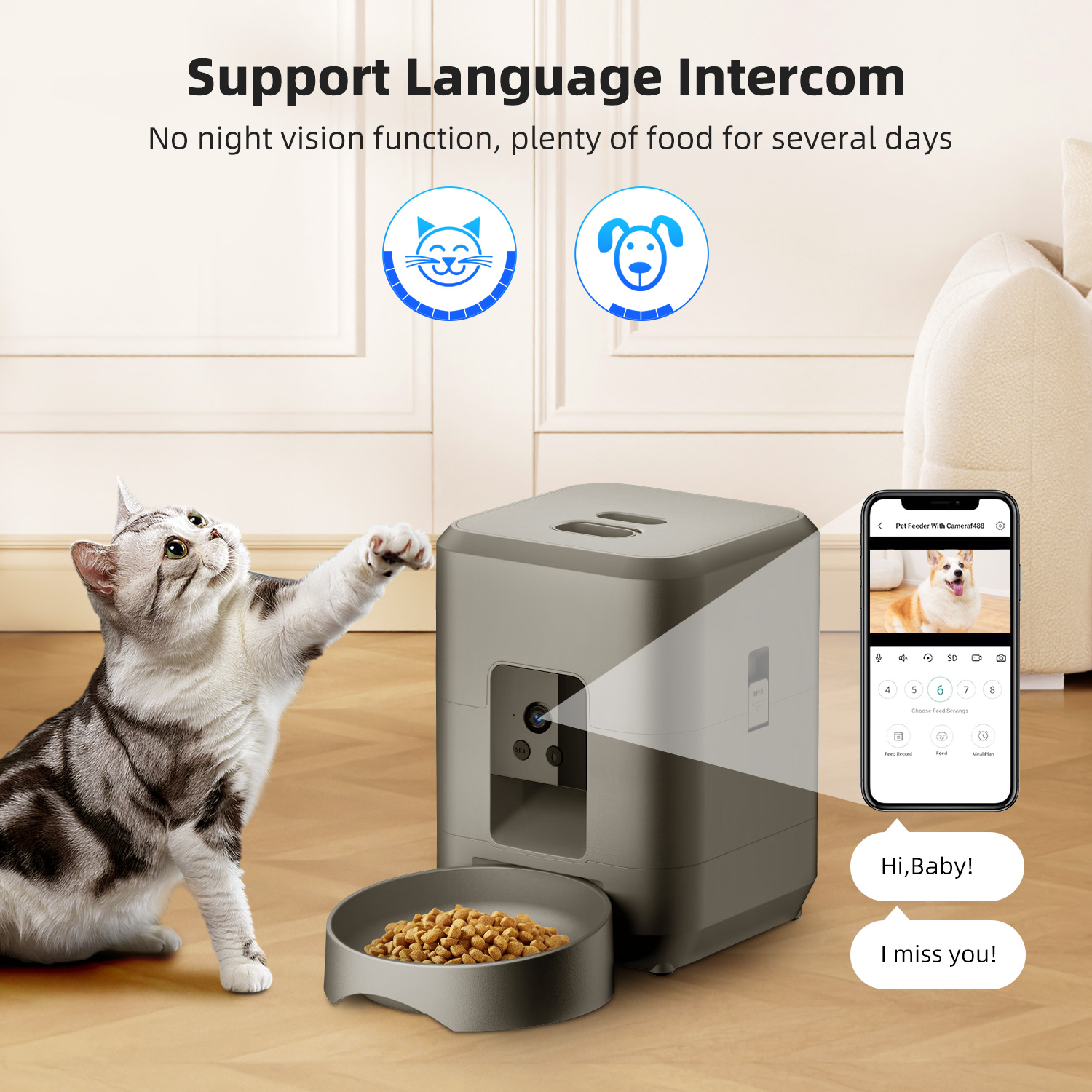 2L with video automatic cat fe - đánh giá và giá Baby Food Cat